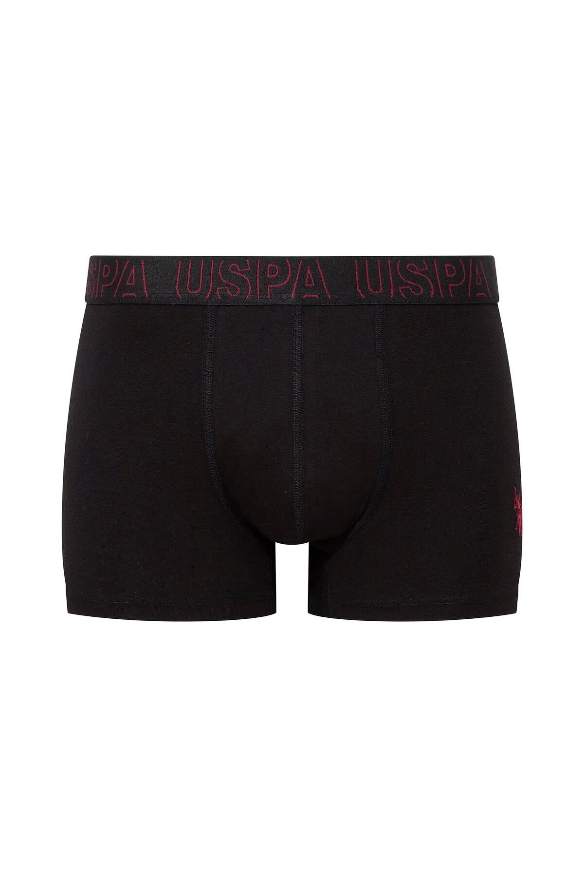 Antrasit Saks Siyah Pamuklu Elastan Lastik Detaylı Erkek 3’lü Boxer U.S. Polo Assn. 