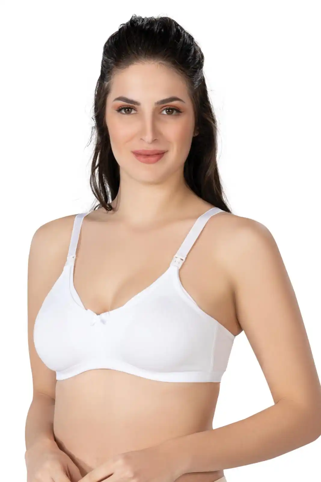 Beyaz Modal Cotton Emzirme Sütyen