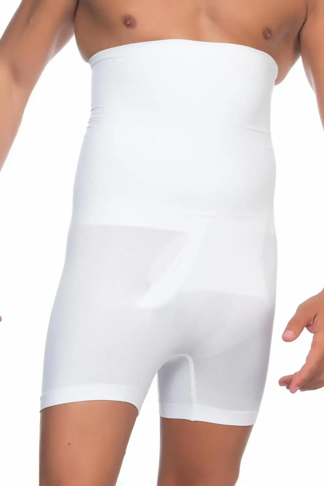Erkek Yüksek Bel Beyaz Double Boxer Korse