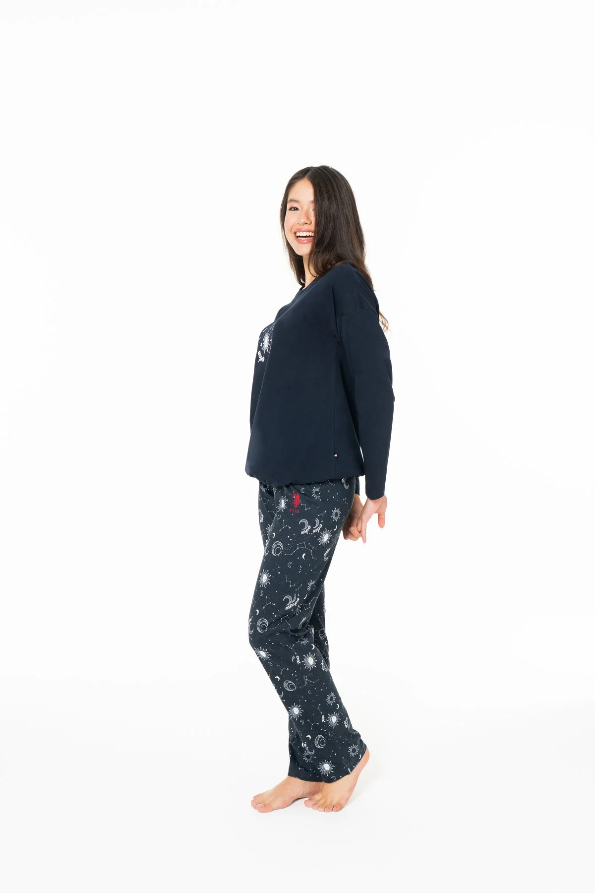 Kadın Lacivert Pijama Takım U.S. Polo Assn.