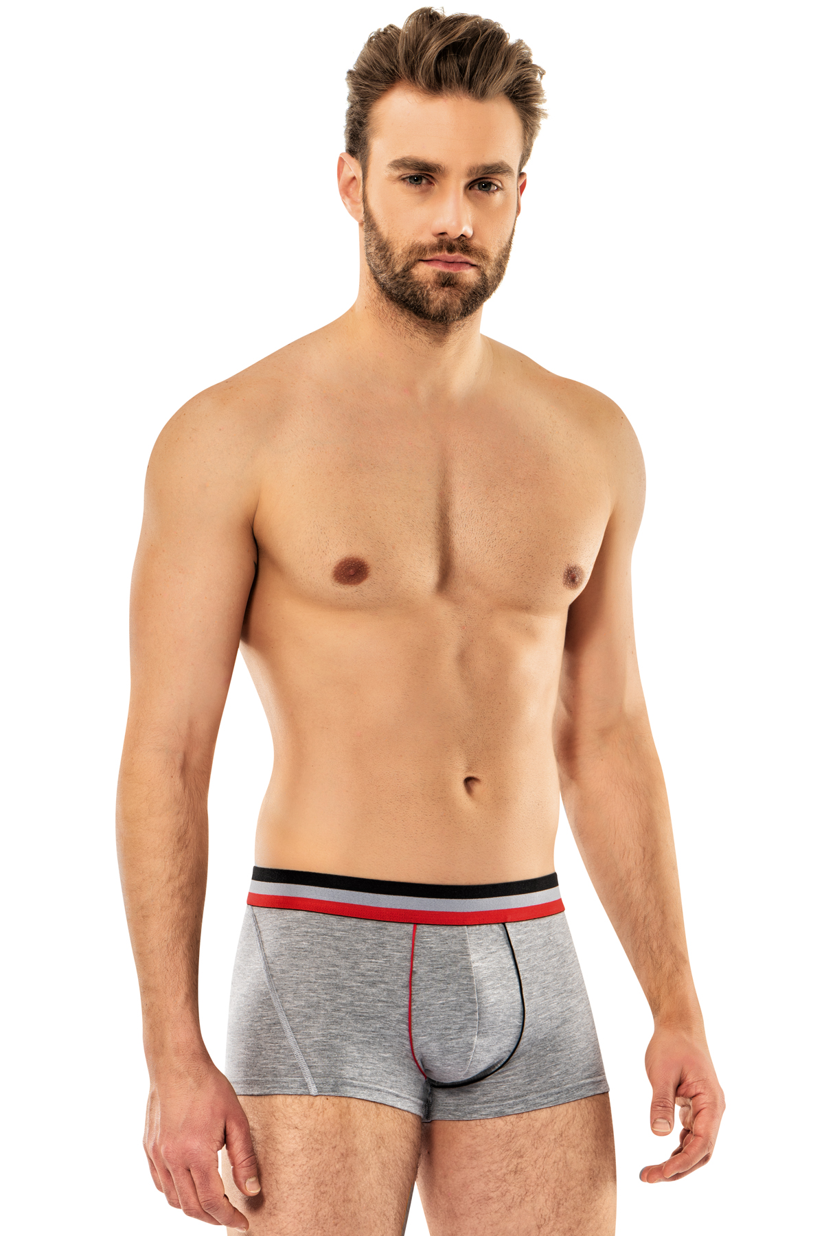 Pamuk Elastan Erkek Renkli Bel Lastikli Boxer
