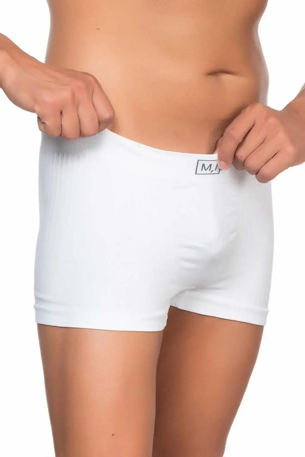 Soft Esnek Erkek Beyaz Boxer