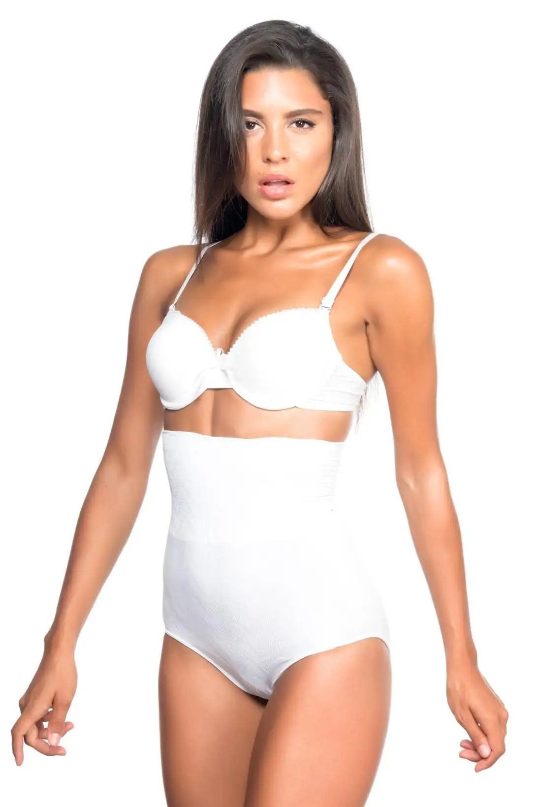 Ekstra Yüksek Bel Slip Beyaz Korse