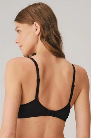 Balenli Destekli Dolgulu Askıları Çıkabilen Günlük Klasik T-Shirt Sütyeni