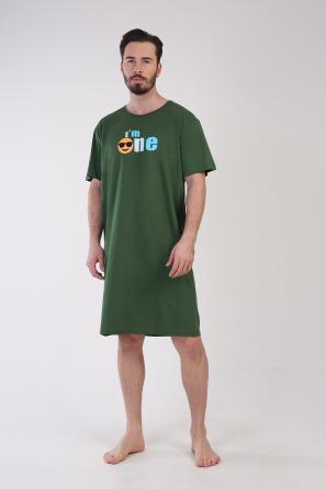 Erkek Büyük Beden O Yaka Kısa Kol Tunik