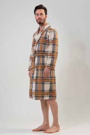 Erkek Polar Şal Yaka Uzun Kol Uzun Cepli Sabahlık