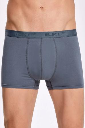 Erkek Siyah Füme Pamuklu Boxer 2'li Set