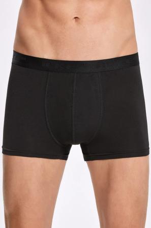 Erkek Siyah Füme Pamuklu Boxer 2'li Set