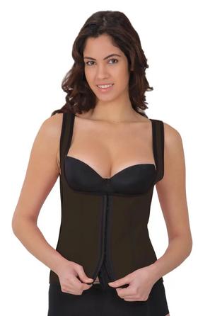 Kahverengi Agraflı Göğüs Açık Atlet Korse