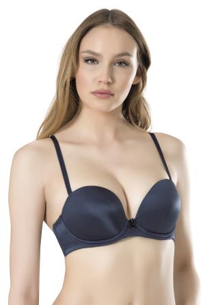Mikrofiber Çıkarılabilir Askılı Straplez Çift Dolgulu Kadın Sütyen