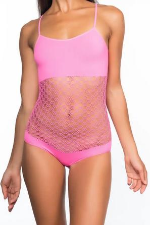 Pembe Fantezi Kadın Body