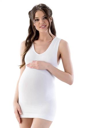 Dikişsiz Soft Beyaz Hamile Atlet