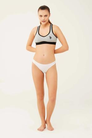 Siyah Beyaz Ten Fuşya Lacivert Kadın Düz Brazilian Slip 5’li U.S. Polo Assn. 