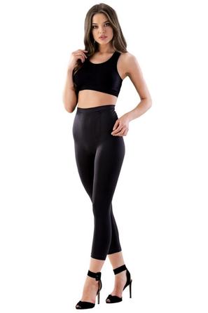 Vücut Şekillendirici Siyah Tayt Korse