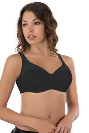 Siyah Pedli Tül Toparlayıcı Sütyen