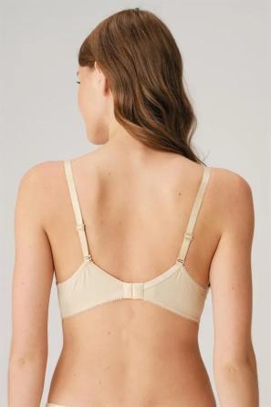 Ten Rengi Balenli Extra Destekli Dolgulu Askıları Çıkarılabilir Kadın T-Shirt Sütyen