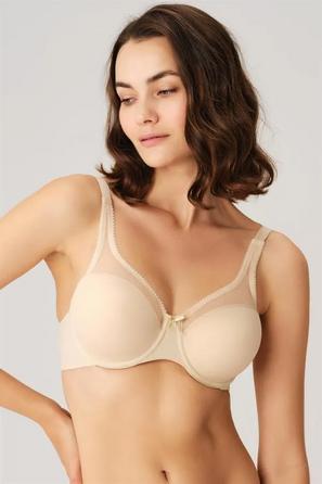 Ten Rengi Balenli Yumuşak Süngerli Toparlayıcı Küçültücü Kadın Sütyen