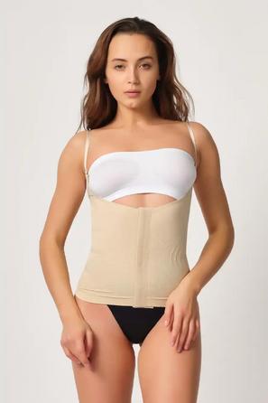 Ten Rengi Dekolte Uyumlu Agraflı Atlet Korse