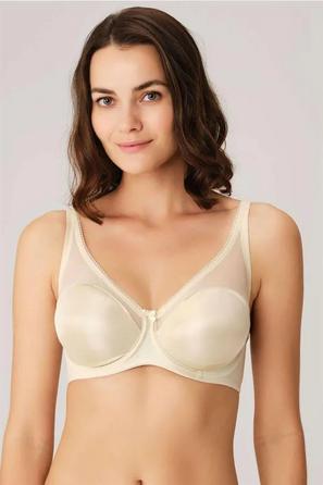 Ten Rengi Tül Detaylı Balenli Desteksiz Küçültücü Toparlayıcı Kadın Sütyen