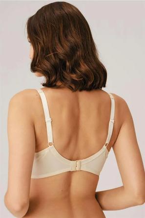 Ten Rengi Tül Detaylı Balenli Desteksiz Küçültücü Toparlayıcı Kadın Sütyen