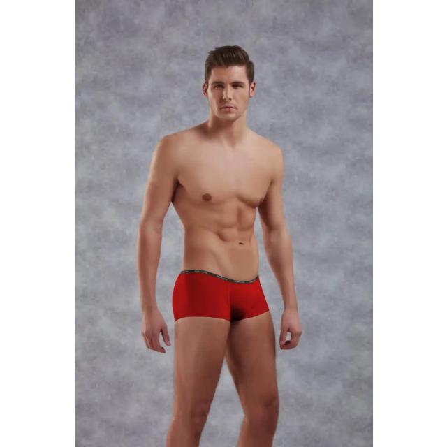 Erkek Kırmızı Polyamid Mini Paça Boxer Erkek Kırmızı Polyamid Mini Paça Boxer