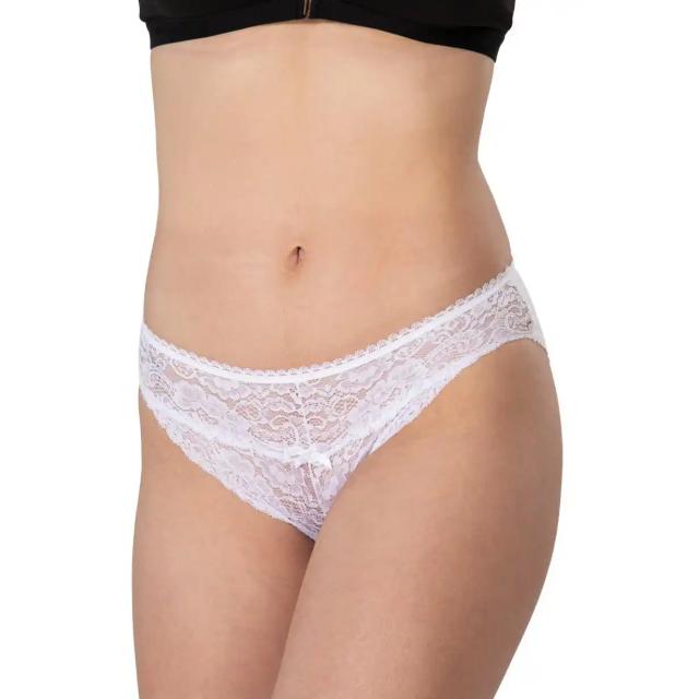 Beyaz Modal Cotton Dantelli Külot