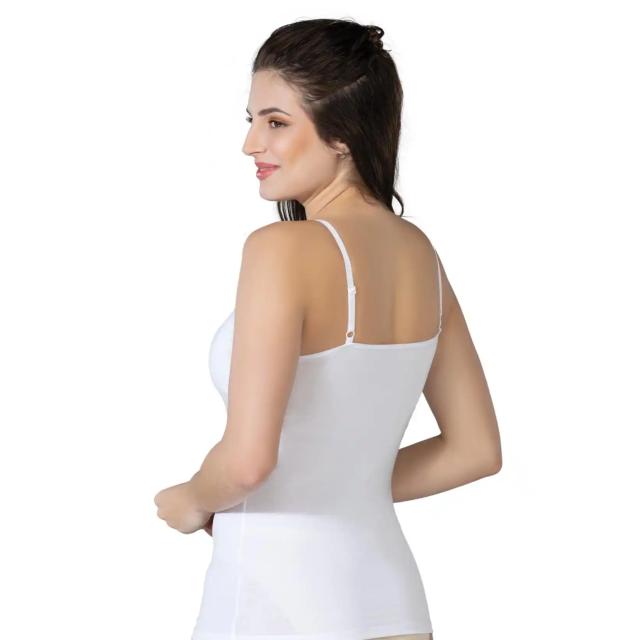 Beyaz Modal Cotton Kaplı Atlet