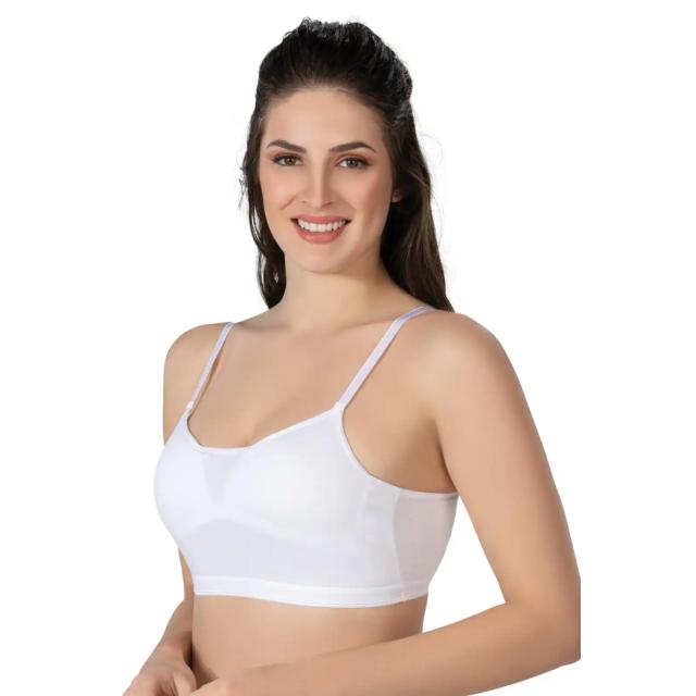 Beyaz Modal Cotton Kaplı Büstiyer