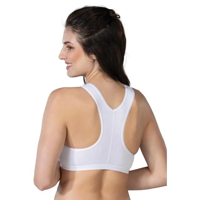 Beyaz Modal Cotton Sporcu Büstiyer