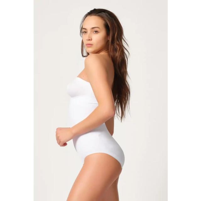 Beyaz Önden Agraflı Slip Korse