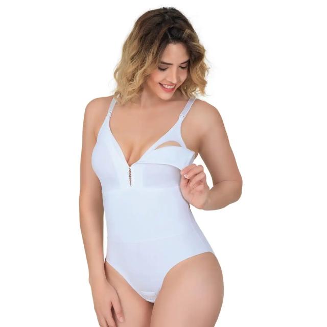 Beyaz Sırt Destekli Emzirme Body Korse Beyaz Sırt Destekli Emzirme Body Korse