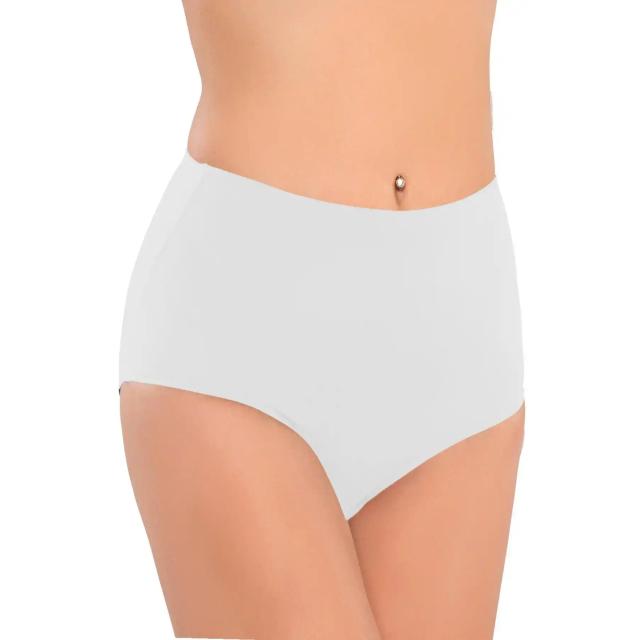 Beyaz Yapıştırma Lazer Kesim Kadın Slip Beyaz Yapıştırma Lazer Kesim Kadın Slip
