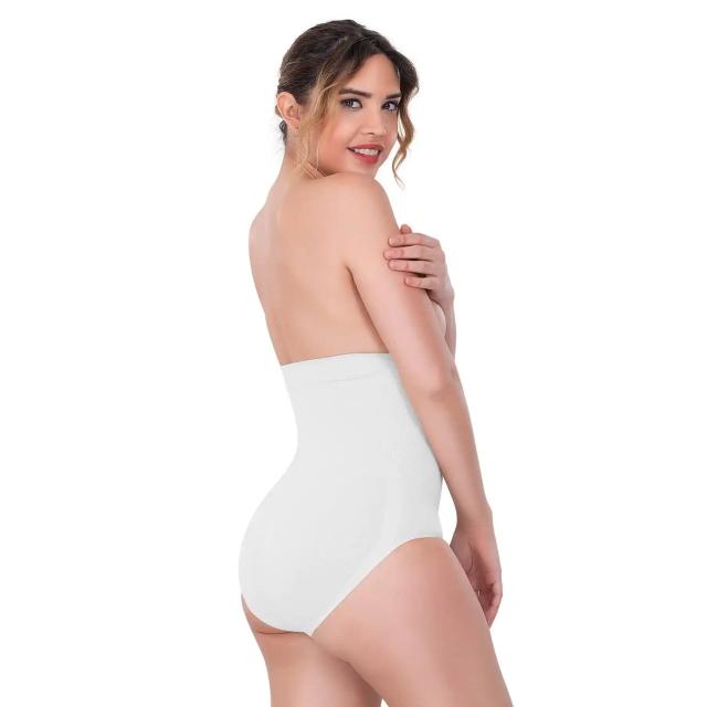 Beyaz Yüksek Bel Çıtçıtlı Slip Korse