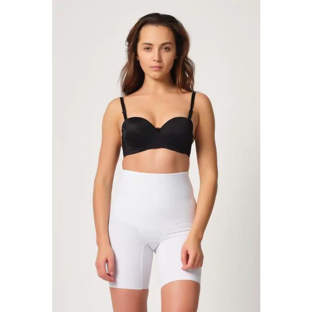 Beyaz Yüksek Bel Kadın Lazer Kesim Boxer Korse Beyaz Yüksek Bel Kadın Lazer Kesim Boxer Korse