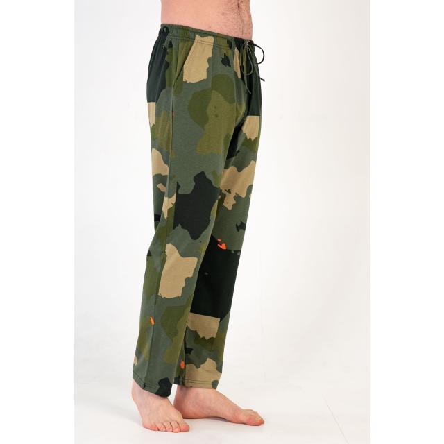 Cepli Büyük Beden Erkek Tek Alt Kamuflaj Pijama