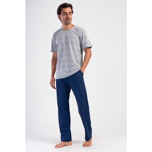 Erkek Büyük Beden Suprem O Yaka Kısa Kol Cepli Pijama Takım Erkek Büyük Beden Suprem O Yaka Kısa Kol Cepli Pijama Takım