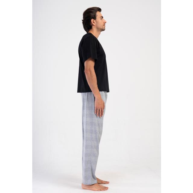 Erkek Gri Suprem Cepli Tek Pijama Altı 