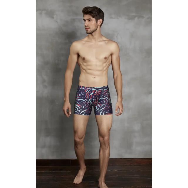 Erkek Lacivert Kırmızı Turkuaz Zebra Desenli Mikrofiber Lastikli Bel Boxer Erkek Lacivert Kırmızı Turkuaz Zebra Desenli Mikrofiber Lastikli Bel Boxer