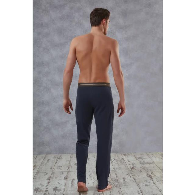 Erkek Lacivert Pamuklu Uzun Pijama Altı