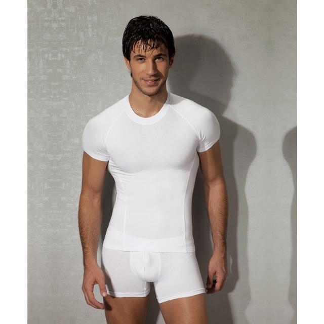 Erkek Modal Pamuk Beyaz Slim Fit Kısa Kollu Sıfır Yaka Tişört Erkek Modal Pamuk Beyaz Slim Fit Kısa Kollu Sıfır Yaka Tişört