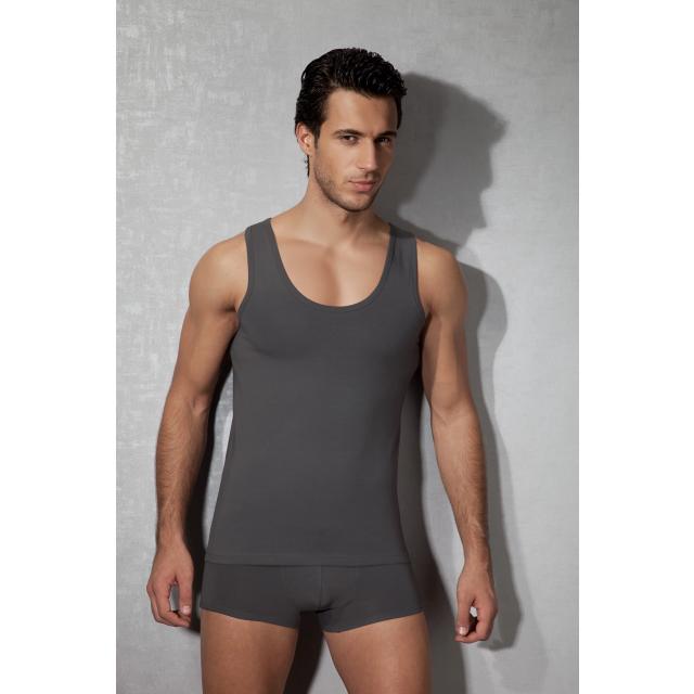 Erkek Modal Pamuklu Antrasit Slim Fit U Yaka Atlet Erkek Modal Pamuklu Antrasit Slim Fit U Yaka Atlet