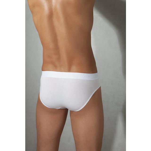 Erkek Modal Pamuklu Beyaz Lastik Bel Slip Külot