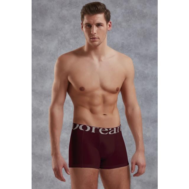 Erkek Modal Pamuklu Bordo Lastik Bel Likralı Kısa Boxer Erkek Modal Pamuklu Bordo Lastik Bel Likralı Kısa Boxer