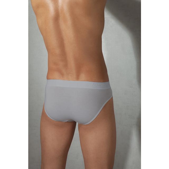 Erkek Modal Pamuklu Gri Lastik Bel Slip Külot