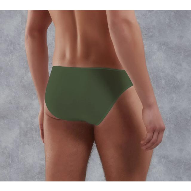 Erkek Modal Pamuklu Haki Klasik Slip Külot
