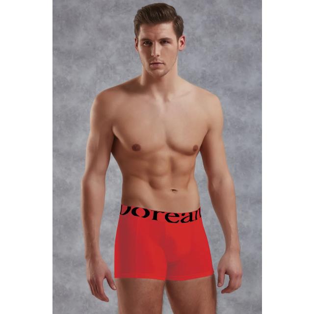 Erkek Modal Pamuklu Kırmızı Lastik Bel Likralı Kısa Boxer Erkek Modal Pamuklu Kırmızı Lastik Bel Likralı Kısa Boxer