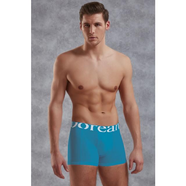 Erkek Modal Pamuklu Mavi Lastik Bel Likralı Kısa Boxer Erkek Modal Pamuklu Mavi Lastik Bel Likralı Kısa Boxer