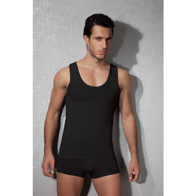 Erkek Modal Pamuklu Siyah Slim Fit U Yaka Atlet Erkek Modal Pamuklu Siyah Slim Fit U Yaka Atlet