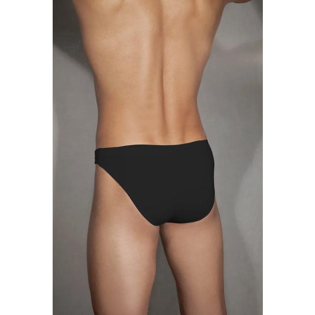 Erkek Pamuklu Siyah Düşük Bel Slip Külot