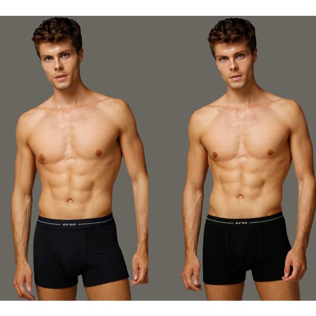 Erkek Pamuklu Siyah Lacivert Gri Compact 3'lü Boxer